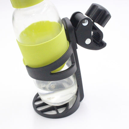 2 PCS Baby Stroller Universal Cup Braking Bottle Rack Children Car Bicycle Kettles Cup Holder(Black)-garmade.com