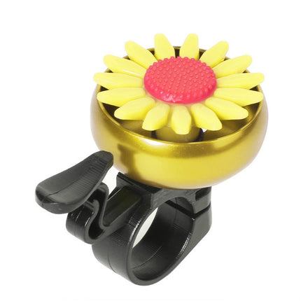 5 PCS Bicycle Bell Flower Aluminum Bell(Yellow)-garmade.com