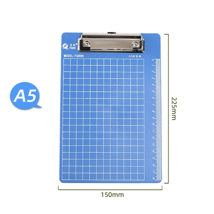10 PCS FUQIANG FQ8004 Folder Board Writing Pad Hanging Plastic Splint, Specification: A5 Board Clip-garmade.com