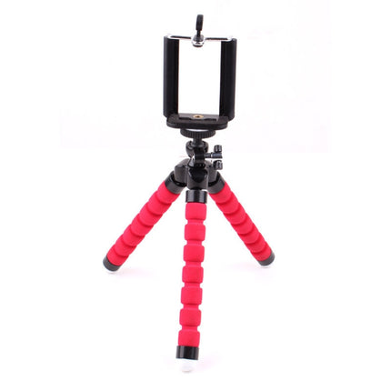 5 PCS Octopus Photography Sponge Mobile Phone Stand Portable Lazy Adjustable Vibrato Live Tripod Stand(Red)-garmade.com