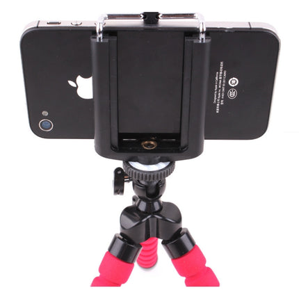 5 PCS Octopus Photography Sponge Mobile Phone Stand Portable Lazy Adjustable Vibrato Live Tripod Stand(Black )-garmade.com
