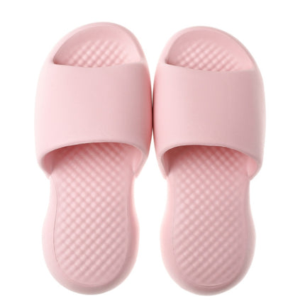 Female Super Thick Soft Bottom Plastic Slippers Summer Indoor Home Defensive Bathroom Slippers, Size: 35-36(Pink)-garmade.com