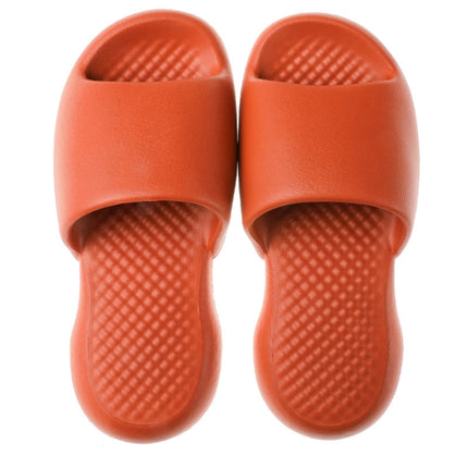 Female Super Thick Soft Bottom Plastic Slippers Summer Indoor Home Defensive Bathroom Slippers, Size: 35-36(Orange)-garmade.com