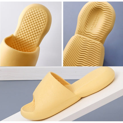 Female Super Thick Soft Bottom Plastic Slippers Summer Indoor Home Defensive Bathroom Slippers, Size: 37-38(Orange)-garmade.com