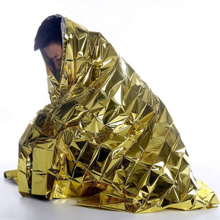 3 PCS Outdoor Survival Emergency Insulation Blanket Gold Silver Double-Sided Moisture-Proof Mat, Size: 2.2x1.6m-garmade.com
