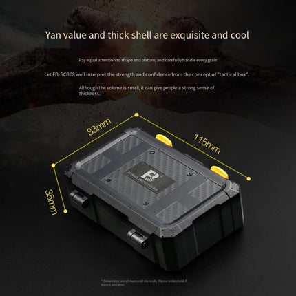 SCB08 Camera Battery Storage Card Protection Box Battery Storage Box(Black)-garmade.com