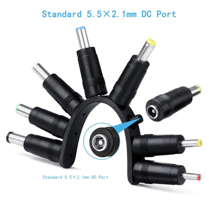 11 In 1 DC Power Cord USB Multi-Function Interchange Plug USB Charging Cable(Black)-garmade.com