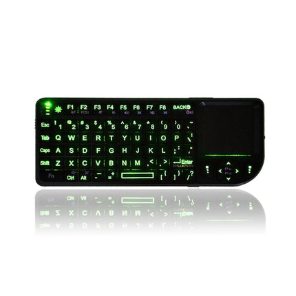 A8 Mini Wireless Mouse And Keyboard With Laser Touchpad Keyboard, Colour: English Colorful Backlight-garmade.com