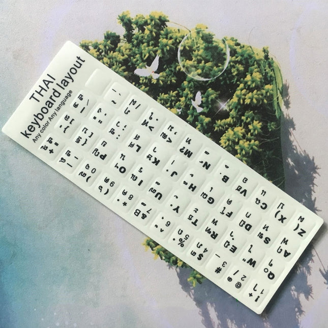 3 PCS Luminous Keyboard Stickers Notebook Desktop Computer Keyboard Stickers(Thai)-garmade.com