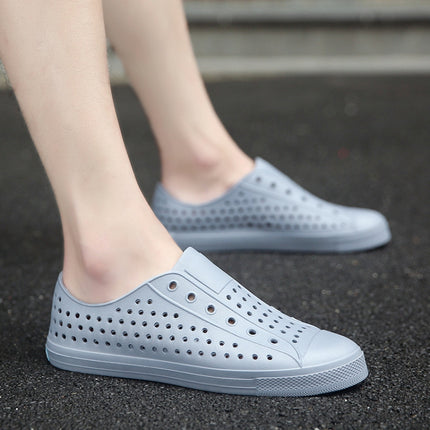 Summer Couple Beach Shoes Cave Shoes Breathable Anti-Skid Shoes Casual Sneakers, Size: 36(Gray)-garmade.com