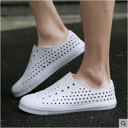 Summer Couple Beach Shoes Cave Shoes Breathable Anti-Skid Shoes Casual Sneakers, Size: 37(White)-garmade.com