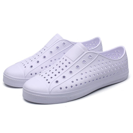 Summer Couple Beach Shoes Cave Shoes Breathable Anti-Skid Shoes Casual Sneakers, Size: 37(White)-garmade.com