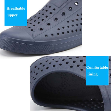 Summer Couple Beach Shoes Cave Shoes Breathable Anti-Skid Shoes Casual Sneakers, Size: 37(Black)-garmade.com