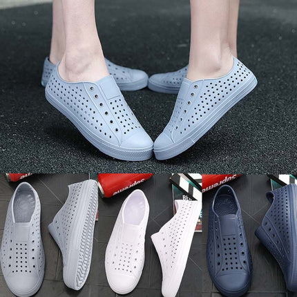 Summer Couple Beach Shoes Cave Shoes Breathable Anti-Skid Shoes Casual Sneakers, Size: 37(Gray)-garmade.com