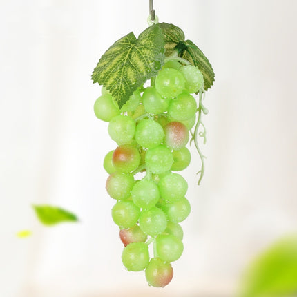 4 Bunches 36 Green Grapes Simulation Fruit Simulation Grapes PVC with Cream Grape Shoot Props-garmade.com