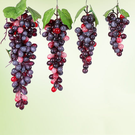 4 Bunches 60 Granules Agate Grapes Simulation Fruit Simulation Grapes PVC with Cream Grape Shoot Props-garmade.com