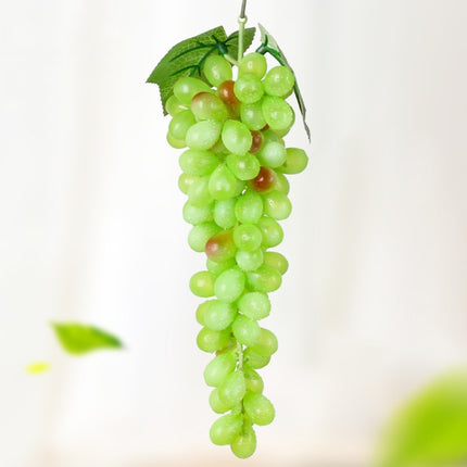 2 Bunches 85 Green Grapes Simulation Fruit Simulation Grapes PVC with Cream Grape Shoot Props-garmade.com