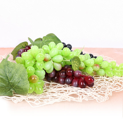 2 Bunches 85 Green Grapes Simulation Fruit Simulation Grapes PVC with Cream Grape Shoot Props-garmade.com