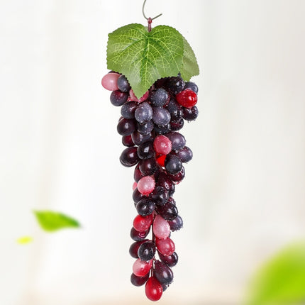 2 Bunches 85 Grain Agate Grapes Simulation Fruit Simulation Grapes PVC with Cream Grape Shoot Props-garmade.com