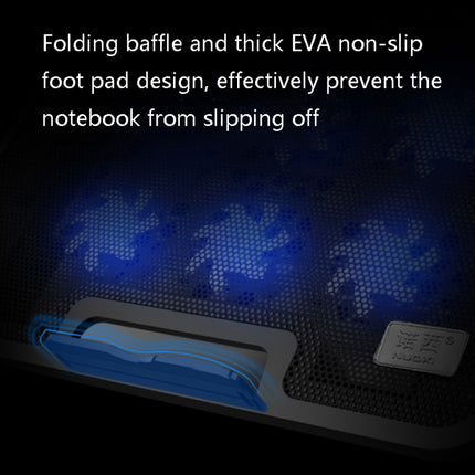 NUOXI H9 Notebook Radiator Computer Base Fan Bracket Pad(Black)-garmade.com
