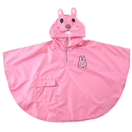 Children Raincoat Boys And Girls Split Cloak Three-Dimensional Cartoon Breathable Raincoat, Size: L(Pink)-garmade.com