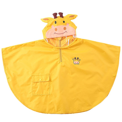 Children Raincoat Boys And Girls Split Cloak Three-Dimensional Cartoon Breathable Raincoat, Size: L(Yellow)-garmade.com