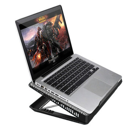 NUOXI X8 Aluminum Alloy Notebook Radiator Computer Multi-File Adjustment Bracket(Black)-garmade.com