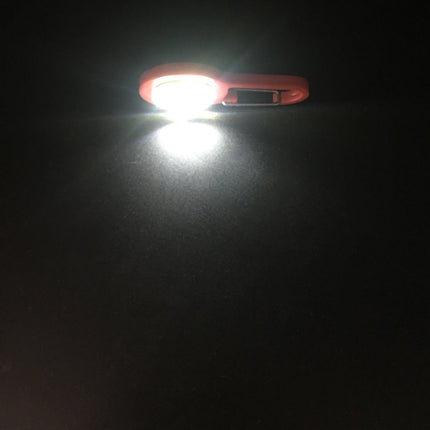 3 PCS Mini Carabiner COB Flashlight Outdoor Portable Keychain Night Fishing Light Random Colour Delivery(Red)-garmade.com