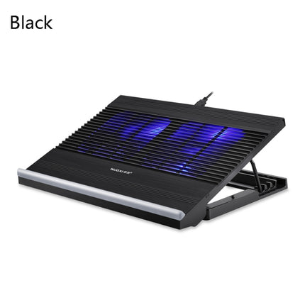 NUOXI T10 Laptop Radiator Multi-File Adjustment Aluminum Alloy Bracket(Black)-garmade.com