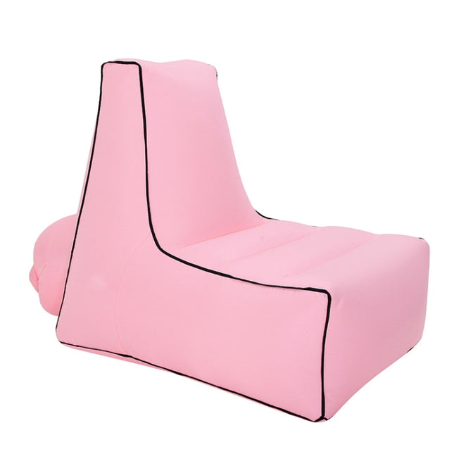 BB1082 Inflatable Sofa Inflatable Bed Outdoor Folding Portable Air Sofa Size: 70 x 65 x 60cm(Pink)-garmade.com