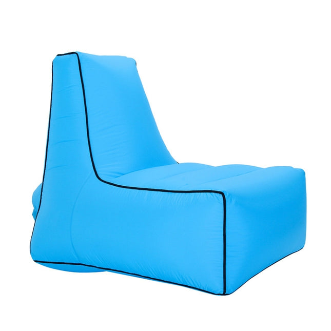 BB1082 Inflatable Sofa Inflatable Bed Outdoor Folding Portable Air Sofa Size: 70 x 65 x 60cm(Sky Blue)-garmade.com