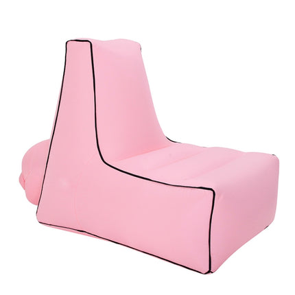 BB1082 Inflatable Sofa Inflatable Bed Outdoor Folding Portable Air Sofa Size: 85 x 80 x 75cm(Pink)-garmade.com