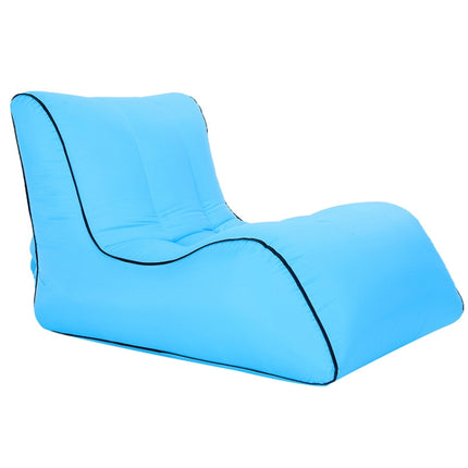 BB1803 Foldable Portable Inflatable Sofa Single Outdoor Inflatable Seat, Size: 70 x 60 x 55cm(Sky Blue)-garmade.com