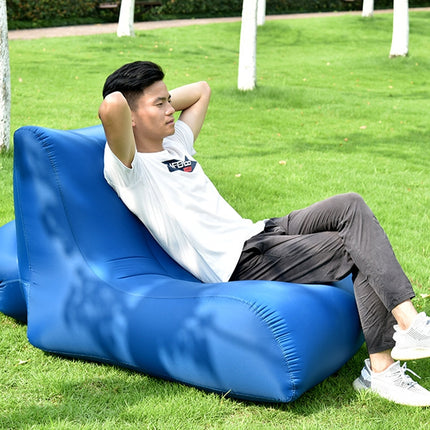 BB1803 Foldable Portable Inflatable Sofa Single Outdoor Inflatable Seat, Size: 70 x 60 x 55cm(Lake Green)-garmade.com