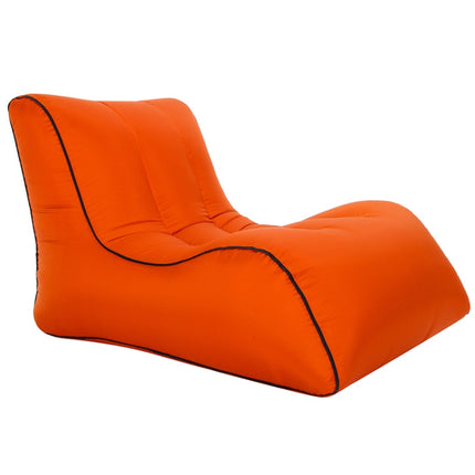 BB1803 Foldable Portable Inflatable Sofa Single Outdoor Inflatable Seat, Size: 90 x 70 x 65cm(Orange)-garmade.com