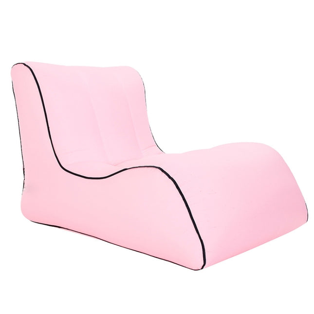BB1803 Foldable Portable Inflatable Sofa Single Outdoor Inflatable Seat, Size: 100 x 80 x 70cm(Pink)-garmade.com