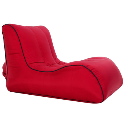 BB1803 Foldable Portable Inflatable Sofa Single Outdoor Inflatable Seat, Size: 100 x 80 x 70cm(Red Wine)-garmade.com