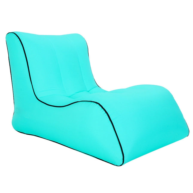 BB1803 Foldable Portable Inflatable Sofa Single Outdoor Inflatable Seat, Size: 100 x 80 x 70cm(Lake Green)-garmade.com