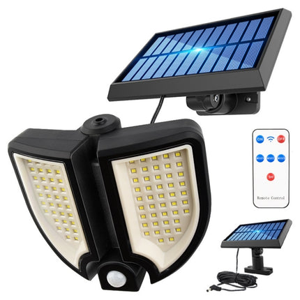 18W 90 LED Outdoor Separated Solar Light Household Human Body Induction Wall Light-garmade.com