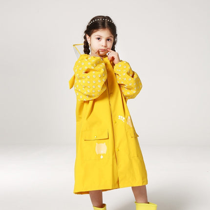 Siamese Children Raincoat Hooded Raincoat, Size: S(Yellow)-garmade.com