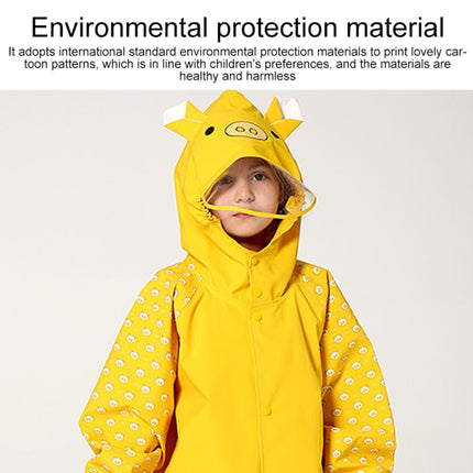 Siamese Children Raincoat Hooded Raincoat, Size: S(Yellow)-garmade.com