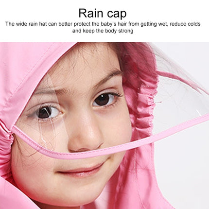 Siamese Children Raincoat Hooded Raincoat, Size: XXL(Pink)-garmade.com
