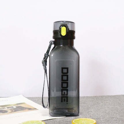 DOOGE Outdoor Travel Sports Water Cup Student Portable Plastic Cup(Black)-garmade.com