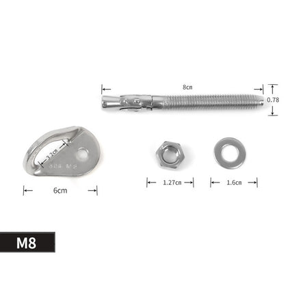 XINDA M8 Rock Bullet Expansive Nails Hanging Tablet Stainless Steel Cave Climb Nail-garmade.com