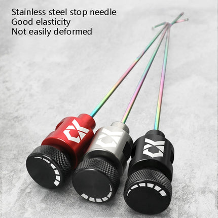 2 PCS CX Decoupling Device Stainless Steel Needle Crucian Fish Platform Fishing Guard(4.0mm Black)-garmade.com