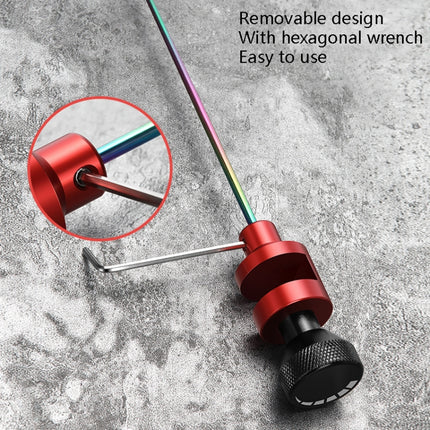 2 PCS CX Decoupling Device Stainless Steel Needle Crucian Fish Platform Fishing Guard(2.5mm Red)-garmade.com