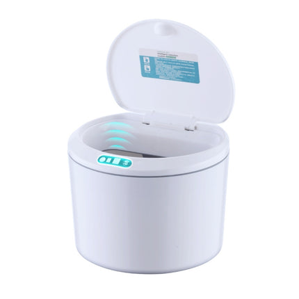 EXPED SMART Desktop Smart Induction Electric Storage Box Car Office Trash Can, Specification: 3L Battery Version (White)-garmade.com