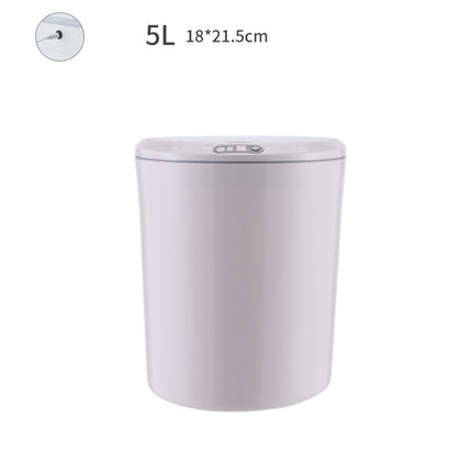 EXPED SMART Desktop Smart Induction Electric Storage Box Car Office Trash Can, Specification: 5L USB Charging (Khaki)-garmade.com