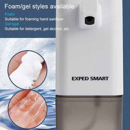 EXPED SMART Intelligent Sensor Soap Dispenser Automatic Foaming Hand Washing Machine,Style: 600ML Gel Drawing Version (Blue Grey)-garmade.com
