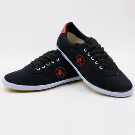 Tai Chi Martial Arts Taekwondo Performance Shoes Tendon Sole Sneakers, Size: 29/190(Black)-garmade.com